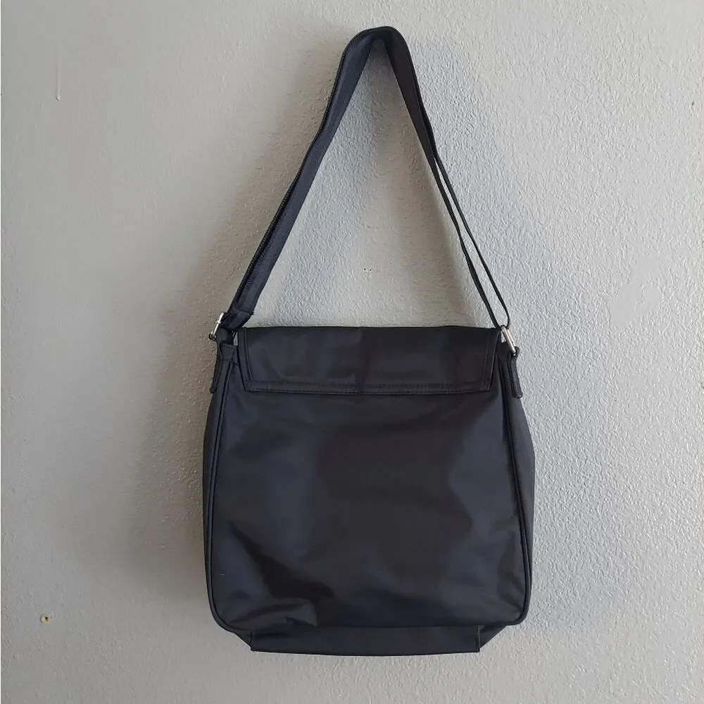 Vintage Ralph Lauren Polo Jeans Co Crossbody Messenger Bag Black Nylon